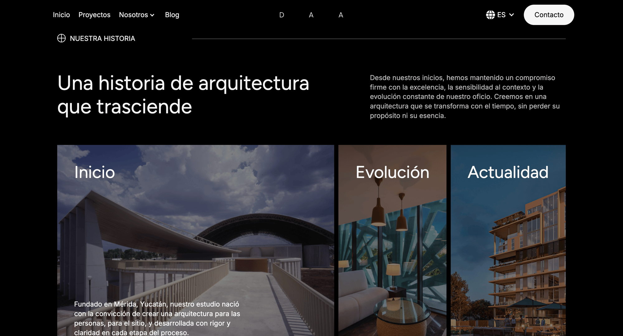 Sección Nuestra Historia