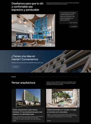 Diseño nuevo sitio web