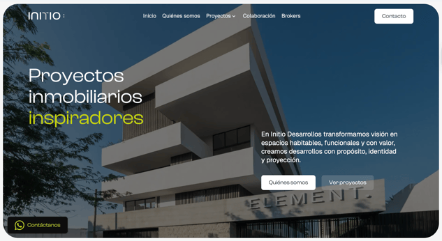 Sitio Web Initio Home