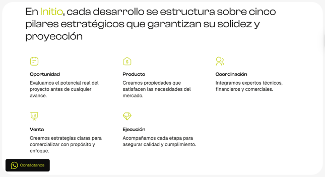 Sitio Web Initio Servicios