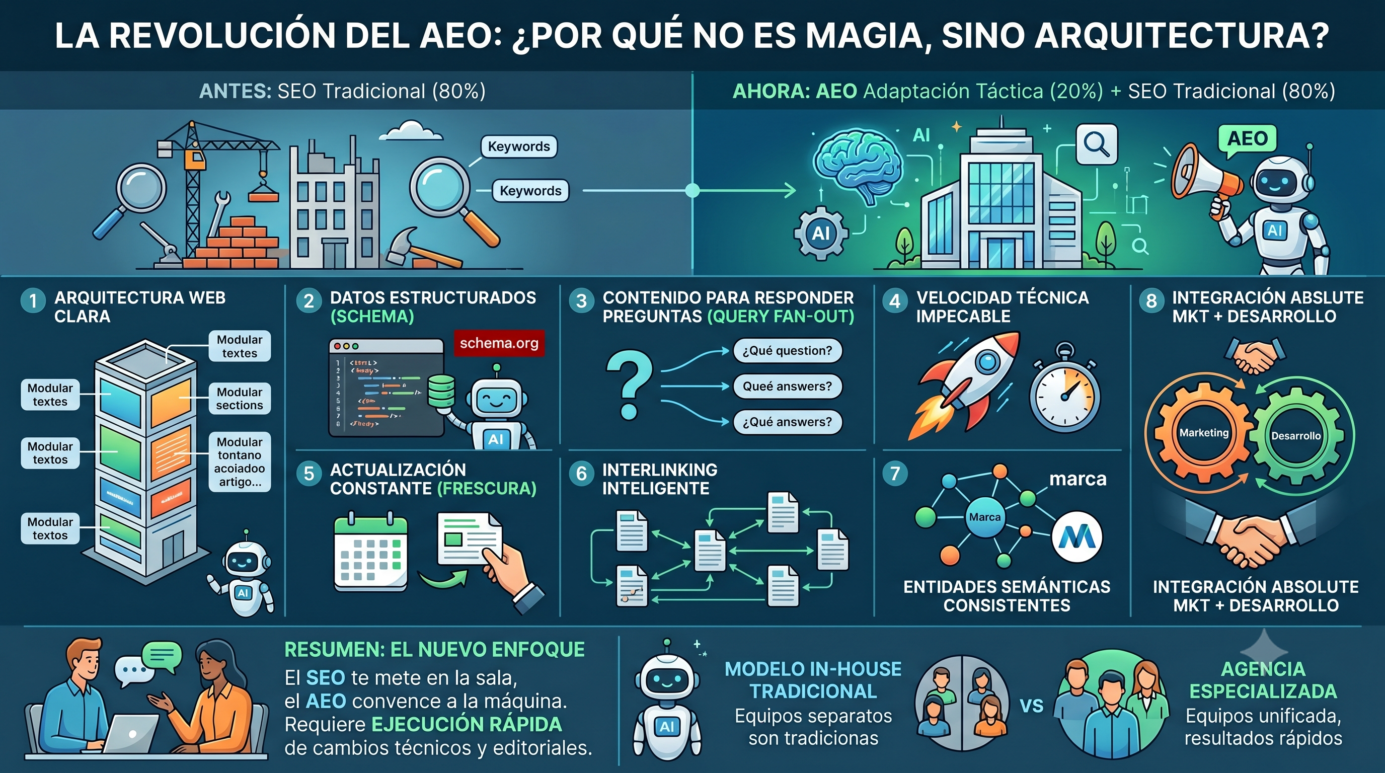 ¿Qué cambió realmente con el AEO (y por qué no es magia, sino arquitectura)?