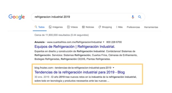 estrategia seo para sector industrial
