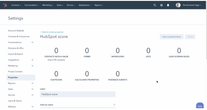 como funciona el lead scoring de hubspot