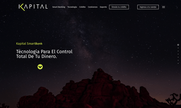 Sitio web Kapital