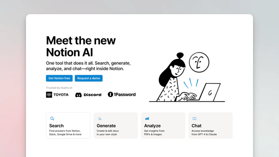 Página de Notion AI