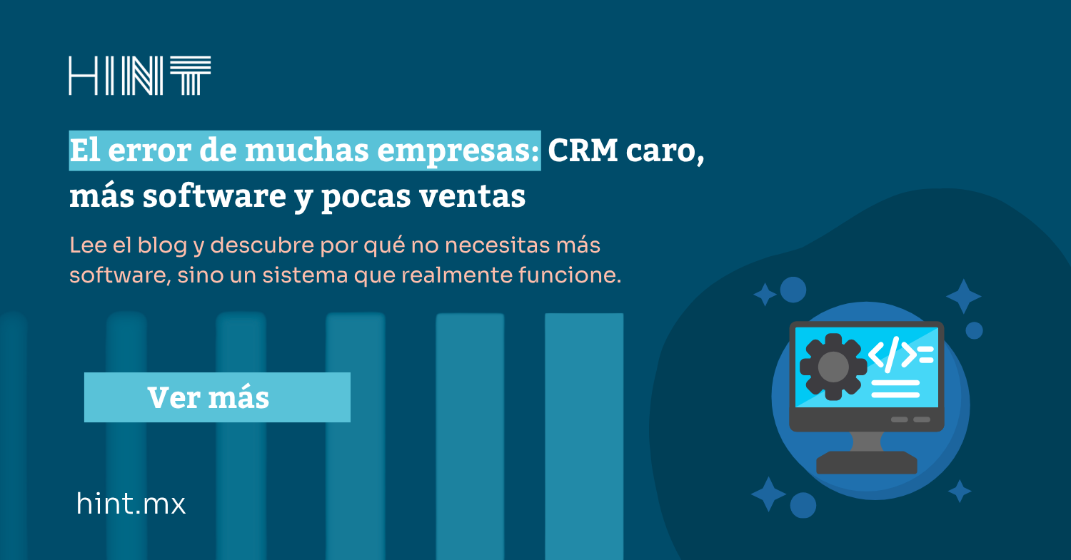 El error de muchas empresas: CRM caro, más software y pocas ventas